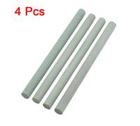 sourcingmap Green Abrasives Round Rod Sharpening Grinding Oil Stone Whetstone 4 Pcs