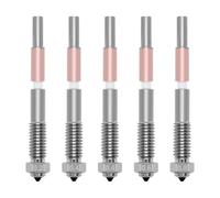 Borimend 5pcs Bimetal Nozzles for QIDI Q2/Q2C Integrated Ceramic Interchangeable Hardened Steel Nozzle 0.2/0.4/0.6/0.8mm