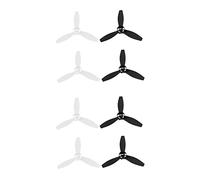 Borimend 8 Propellers Props Replacement Parts Blades for Parrot Bebop 2 Drone Black White