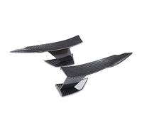 Borimend Universal Carbon Fiber Look Car Front Bumper Lip Splitter Fins Body Canards Diffuser Spoiler for -