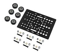 Borimend V-Slot Gantry Plate Set 20-80 mm with V-Slot Solid V Wheel POM Kit for Profiles CNC Machine Parts 3D Printer Parts