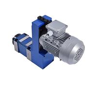 Boring and Milling Spindle Head Combination 02 High Speed with 0.75 Motor Wire Cutting Bracket 380V 750W MT3 / BT30 / ER25 Home Use(B (Low Speed))