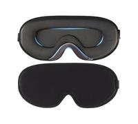 BORING BASICS 100% Blackout Sleep Mask for Women & Men - Ultra-Soft Ergonomic 3D Contoured Eye Mask with Memory Foam - Zero Eye Pressure, Eyelash Friendly Blindfold with Adjustable Strap (Pack 1)