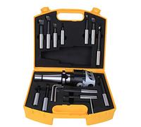 Boring Head Set 40CR CNC Milling Tools Kit Set F1 18 75mm Diameter for Machining Workshop (NT40-F1-18-12PCS)