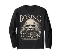 Boring Oregon Bigfoot 1903 Sasquatch Ivory Art Long Sleeve T-Shirt