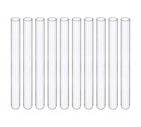 BorinGlass Glass Test Tubes 30 Pack 15x150mm High Borosilicate Glass for Laboratory Scientific Experiments and Storage