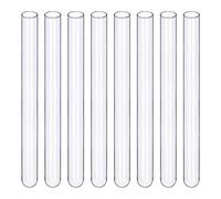 BorinGlass Test Tubes, 30 Pack 20x200mm High Borosilicate Glass for Laboratory Scientific Experiments and Storage
