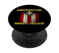 Borinqueneers Honor Et Fidelitas Puerto Rico Flag Gift Idea PopSockets Adhesive PopGrip
