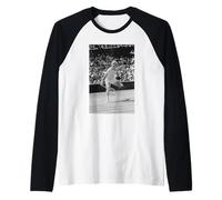 Boris Becker At Wimbledon Tennis Men's Final 1985 Raglan Baseball Tee