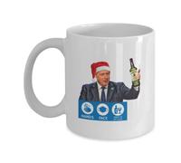 Boris Johnson - Hands, Face, Party at My Place Funny Novelty Gift Slogan Mug SK503