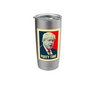 Boris Johnson Party Time Stainless Steel Insulated Tumbler