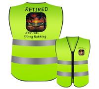BORISCA Retirement Vest, Reflective Vest, Retirement Gifts for Men Women, Retirement Decorations Funny, for Retirees, Coworkers, Bosses, Friends