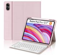BORIYUAN Keyboard Case for Xiaomi Redmi Pad Pro 12.1 Inch, Magnetic Detachable Wireless Keyboard, Precise Cutouts Folio Cover Case with Pencil Holder,3