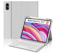 BORIYUAN Keyboard Case for Xiaomi Redmi Pad Pro 12.1 Inch, Magnetic Detachable Wireless Keyboard, Precise Cutouts Folio Cover Case with Pencil Holder,5