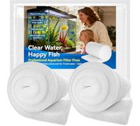 Borlech Aquarium Filter Floss Pad, Filter Media Accessories for Fish Tanks and Ponds, Ultra-Clear Water in No Time, 2.5 cm Thick (30 cm Wide, 100 cm Long) 2 Pack