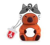 BORLTER CLAMP 32GB USB Stick Cute Flash Drive Capybara (Cat Hat) Shaped Memory Stick Novelty USB Drive Pendrive Thumb Drive Gift for External Data Storage