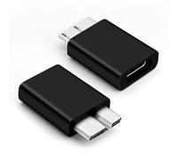 BORLTER CLAMP USB C to USB 3.0 Micro-B Hard Drive Adapter for External HDD/SSD, Compatible with WD, Seagate, Toshiba, Samsung T3/T5 SSD and Other Hard Drive Enclosures/Docks, Black