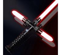 Borlvias Heavy Dueling Light Saber for Adults Smooth Swing Metal Hilt 16 Fonts Sound Motion Control Lightsaber Party Cosplay (RGB Version)
