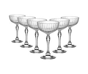 Bormioli 93124 Rocco America'20 Cocktail Cups, Glass, 23cl, 10 x 15.5 x 10 cm