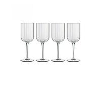 Bormioli Luigi Luigi Bormioli Bach Clear Round Crystal Dishwasher Safe White Wine Glasses Set Pack Of 4
