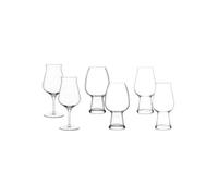 Bormioli Luigi Luigi Bormioli Birrateque Clear Round Crystal Dishwasher Safe Modern Pint Glasses Set Pack Of 6