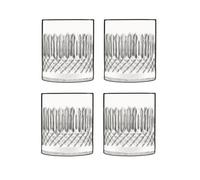 Bormioli Luigi Luigi Bormioli Diamante Clear Round Crystal Dishwasher Safe Modern Glasses Set 380Ml Pack Of 4