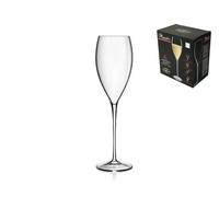 Bormioli Pack Of 6 Magnifico Glass Flutes