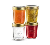 Bormioli Quattro STAGIONI-32CL 354756-CBA Set of 4 Airtight Jars Transparent