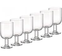 Bormioli Rocco 091212 Hosteria, Pack of 6 Goblet, Glass, cl 34,5