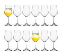 Bormioli Rocco 12x Clear 190ml Electra Liqueur Glasses - Small Sherry Port Wine Brandy Vodka Limoncello Shot Drinking Glass Set with Stem