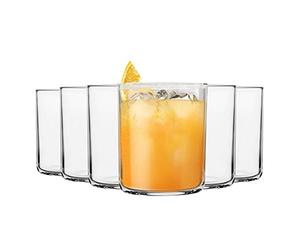 BORMIOLI ROCCO 1321828 Aere Water Glass Tumbler, 28 lass
