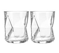 Bormioli Rocco 2x Cassiopea Whisky Glasses Water Old Fashioned 410ml Clear