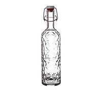 Bormioli Rocco 320268-MQD Orient Glass Bottle, 1 L, Transparent, 320268MQD121990, Transparent