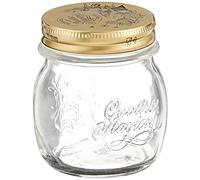 Bormioli Rocco 357750MQE321990 Quattro Stagioni Heritage Glass Canning Jar with Lid, Tin, Clear