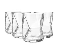 Bormioli Rocco 4x Cassiopea Whisky Glasses Water Old Fashioned 410ml Clear