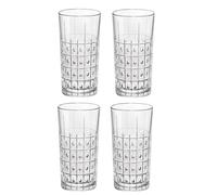 Bormioli Rocco 666227GRB021990 Este Long Drink Set of 4, 9.75 oz, Clear