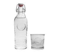 Bormioli Rocco 7 Piece Officina 1825 Swing Bottle & Glasses Set in Clear Bormioli Rocco Clear