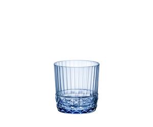 Bormioli Rocco America 20s Sapphire Blue Double Old Fashioned Glass 37.7cl (1 x 36)