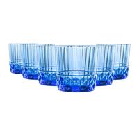 Bormioli Rocco America '20s Water Glasses - 300ml - Pack of 6 in Blue Bormioli Rocco Blue