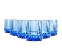 Bormioli Rocco America '20S Water Glasses - 300Ml - Sapphire Blue - Pack Of 6