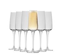 Bormioli Rocco Aurum Glass Champagne Flutes Set - 230ml - Pack of 12
