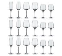 Bormioli Rocco Aurum Stemware 18 Piece Set in Clear Bormioli Rocco Clear