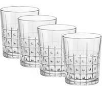 Bormioli Rocco Bartender 13.25 oz. Este Double Old Fashioned DOF Drinking Glasses, Clear, Set of 4