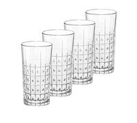 Bormioli Rocco Bartender 16.5 oz. Este Cooler Drinking Glasses, Clear, Set of 4