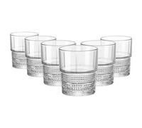 Bormioli Rocco - Bartender Novecento Double Whisky Glasses - 370Ml - Pack Of 6