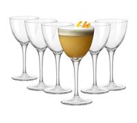 Bormioli Rocco Bartender Novecento Nick & Nora Glasses - 155ml - Pack of 6 in Clear Bormioli Rocco Clear