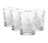 Bormioli Rocco Bartender Stone Double Whisky Glasses - 390ml - Pack of 4 in Clear Bormioli Rocco Clear