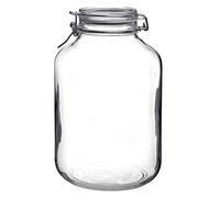 Bormioli Rocco Clamp Lid & Silicone Seal Kitchen Storage Jar with Air Tight Seal for Rice Pasta Pickling Food