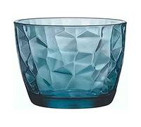 Diamond Ocean Blue Whisky tumbler 390ml, blue, 6 Glasses