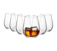 Electra Glass Tumblers - 370ml - Pack of 6 Bormioli Rocco Clear One Size